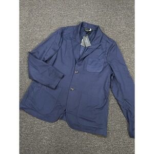 New Rhone Blazer Men's 42 Blue Commuter Nano Projects Unstructured Fleece Wool